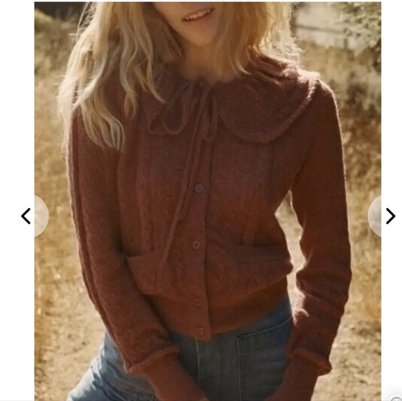 Doen Emmylou Cardigan in English Rose Size M - Picture 1 of 9